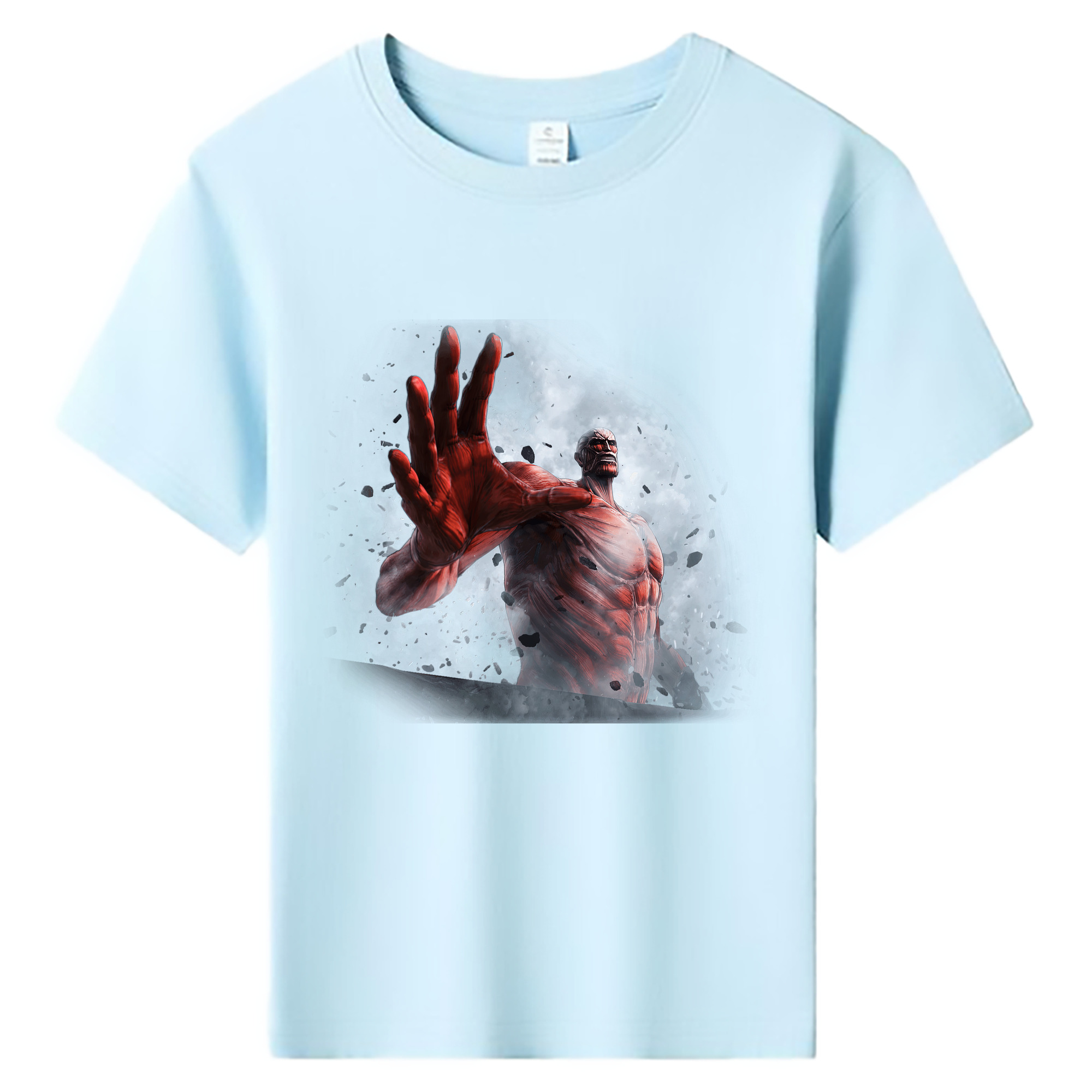 （画像用） 進撃の巨人 Attack on Titan 綿100％キッズTシャツ（フロントプリント）